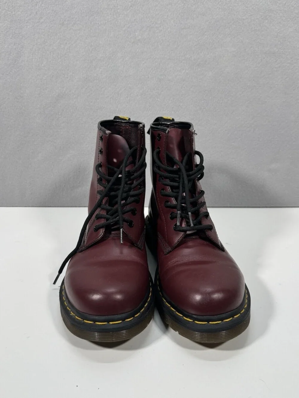 Doc Marten's Red Men's High Top Laced Leather Boots 7
